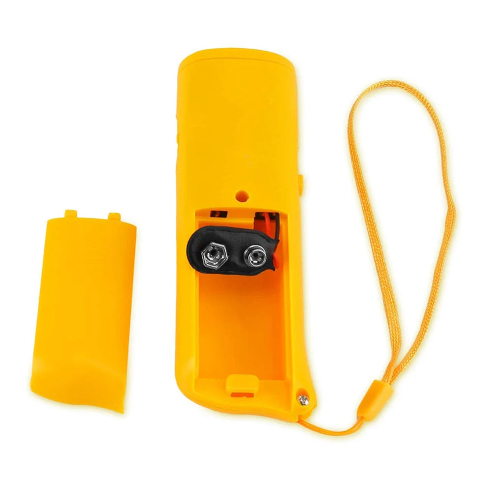 3 in 1 Dog Anti Barking Device Ultrasonic Dog Repeller Stop Bark Deterrents Pet Control Training Supplies with LED Flashlight