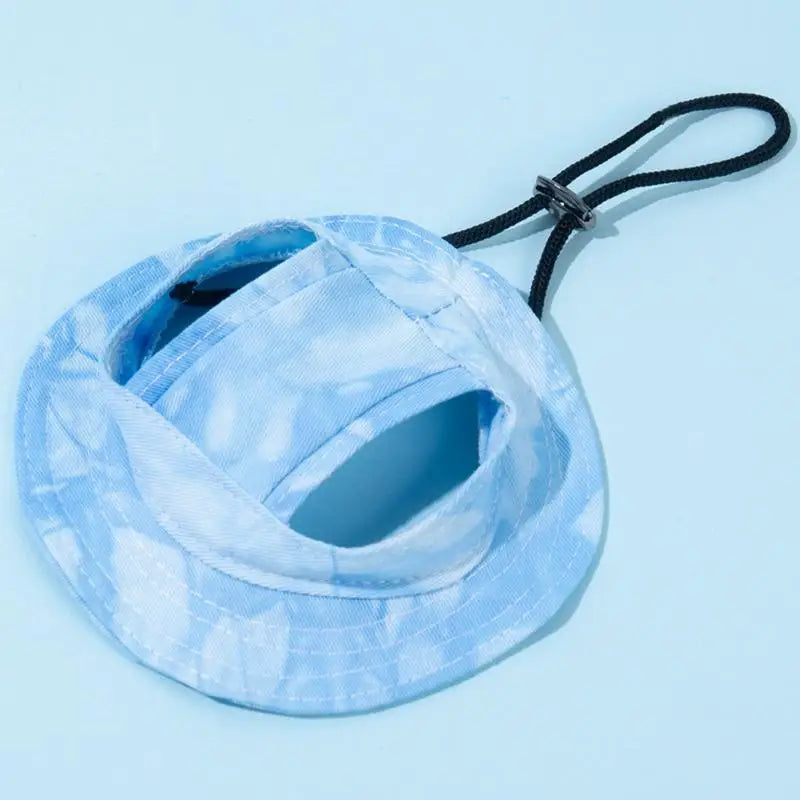 Sun Hat for Dogs Bucket Hat Dog Hat Summer Fishing Hat with Ear Holes Adjustable Dog Visor Wide Brim Hat Pet Hats for Outdoor