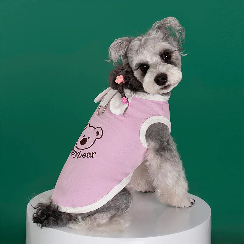Dog clothes for small dogs Summer Comfortable Breathable T-shirt Puppy Cats Clothing Hooded Dog costume Summer chihuahua clothes