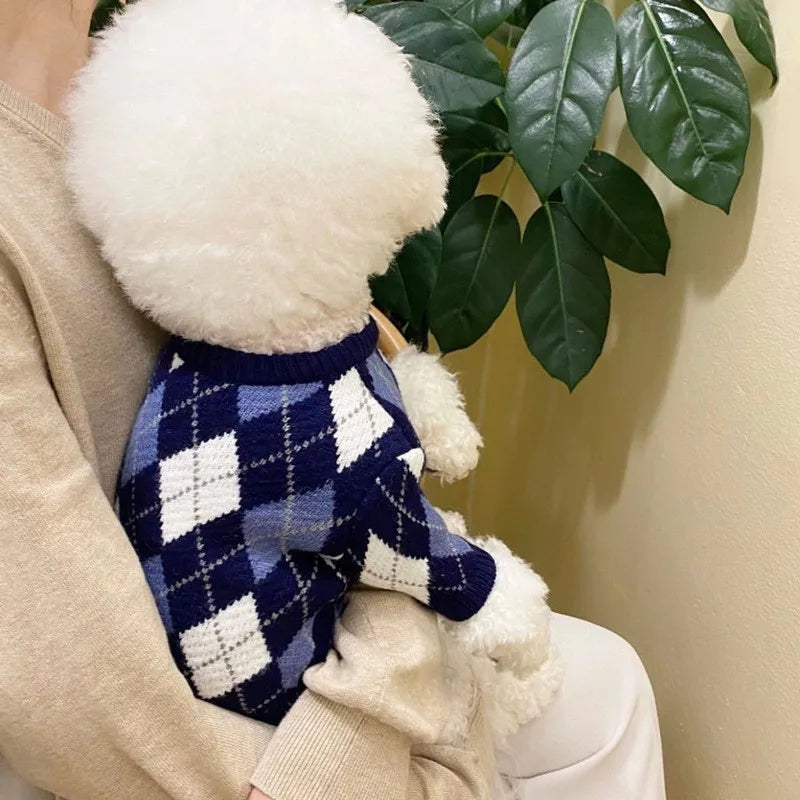 Winter Dog Sweater Pet Dog Clothes Chihuahua French Bulldog Costume Cute Dog Jersey Cat Coat Dog Overalls Puppy Knitted Sweater