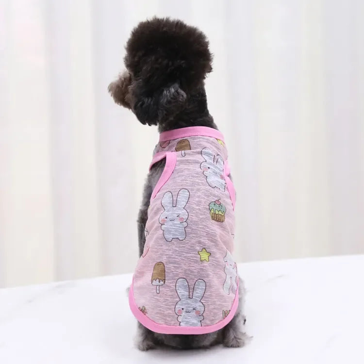 Pet Clothing Summer Sunscreen Cool Breathable Dog Vest Mesh Small Dog T-Shirt Outfit For Chihuahua Small Medium Dogs Accessories