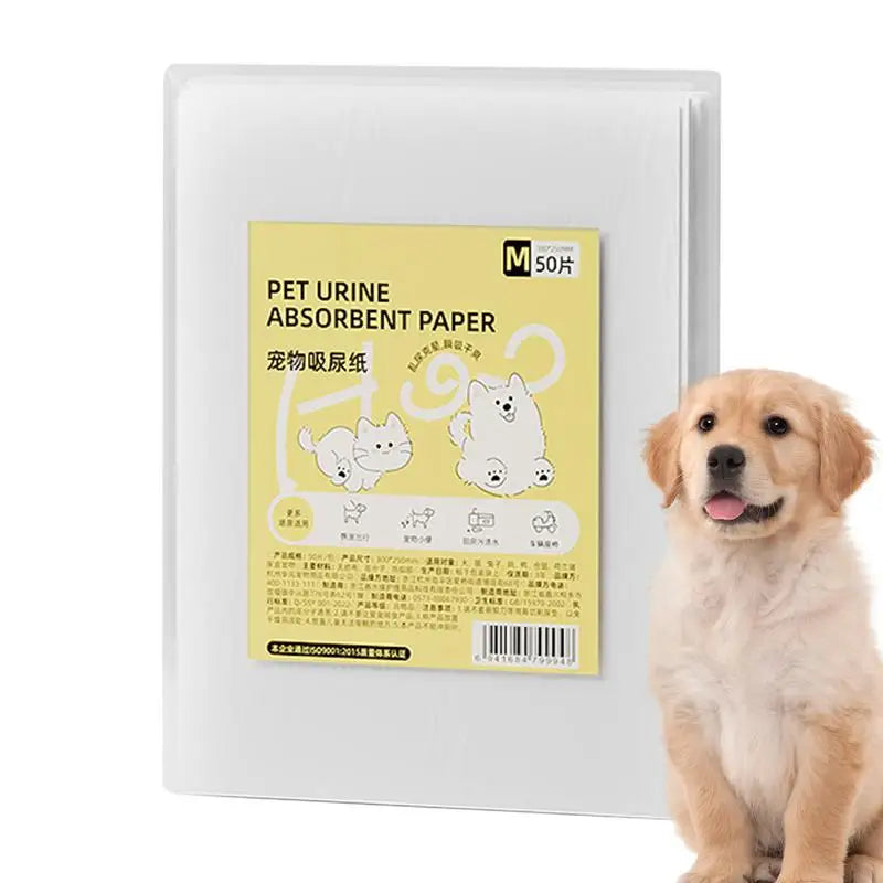 50 Sheets Dog Pee Pads Super Absorbent Dog Training Pads Potty Pads Pet Urine Pad Non-woven Puppy Training Pads For Cat Dogs