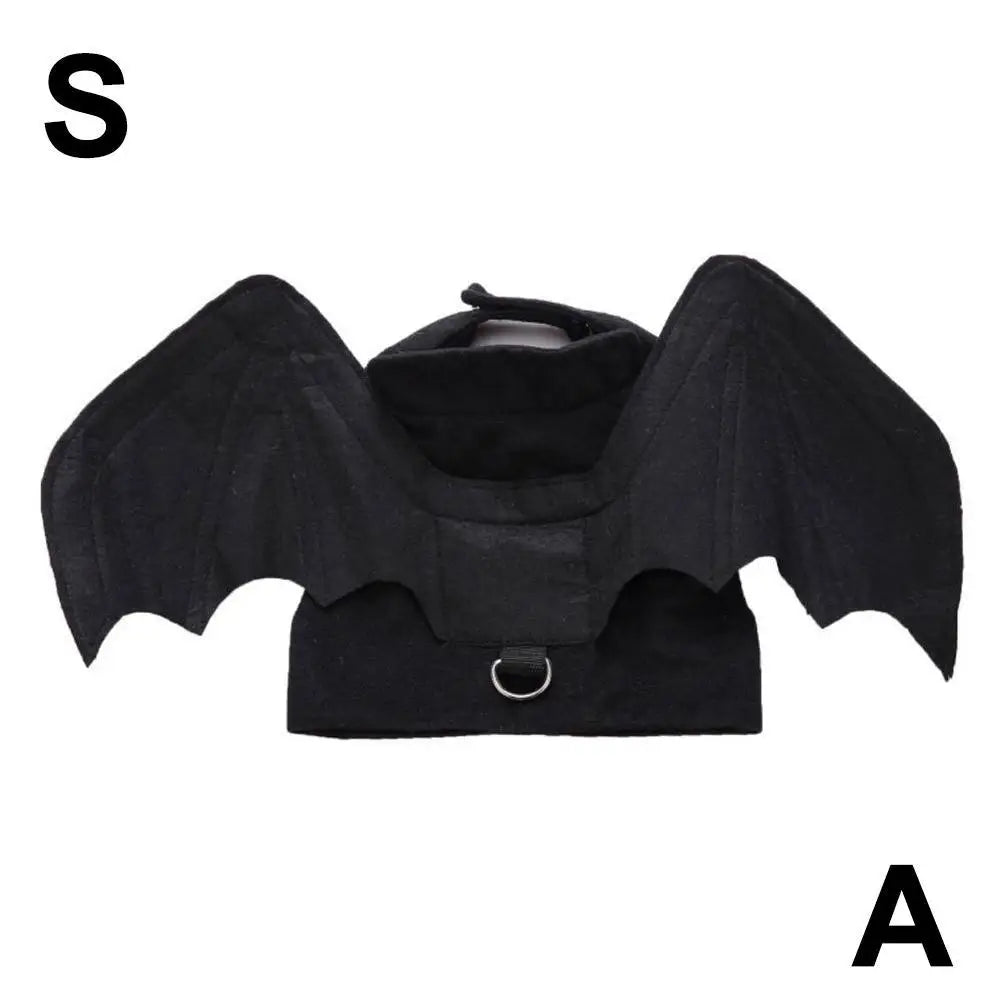 Cool Wings Black Bat Creative Pet Dog Clothes Halloween Transformation Costume Suitable For Festivals And Parties Dog Dress Up