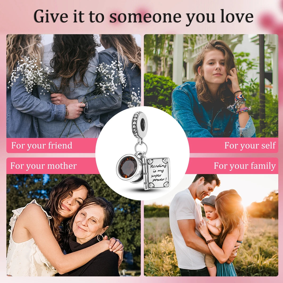 MULA 1PC Coffee Pet Moon Star Silver Plated Pendant Fit Original Snake Chain Charm Bracelet DIY Women Jewelry Gift