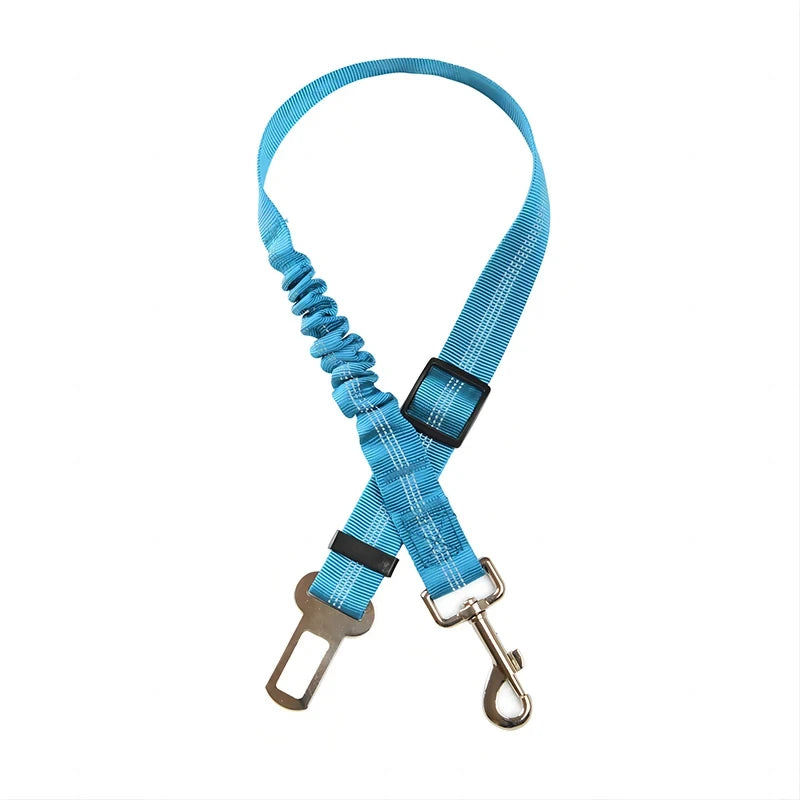 Dog Safety Leash Adjustable Retractable Cushioning Elastic Pet Leash Car Seat Seat Belt Safety Rope Tug Rope