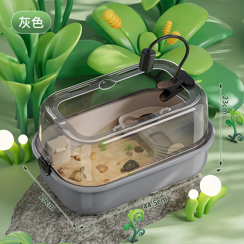 Turtle Special Tank Household Ecological Turtle Feeding Box with Platform Climbing Platform Breeding Box Reptiles Terrariums