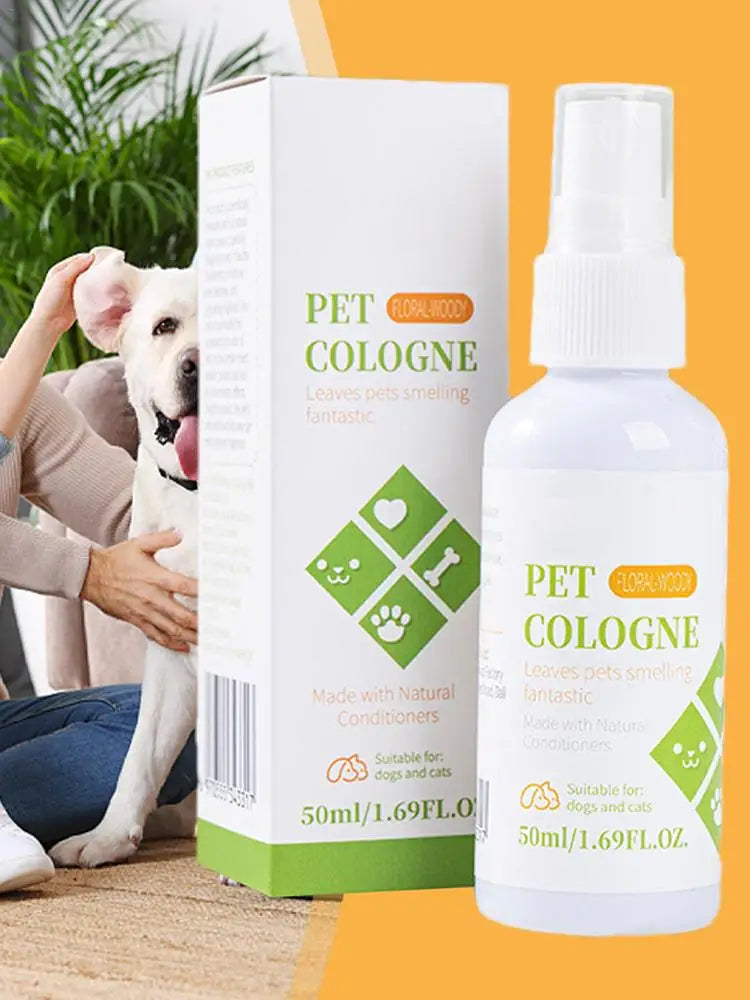 50ml Dog Perfume Spray Pet Odor Eliminator Spray Long-Lasting Dog Calming Deodorizer Dog Conditioner Spray For Smelly Dogs