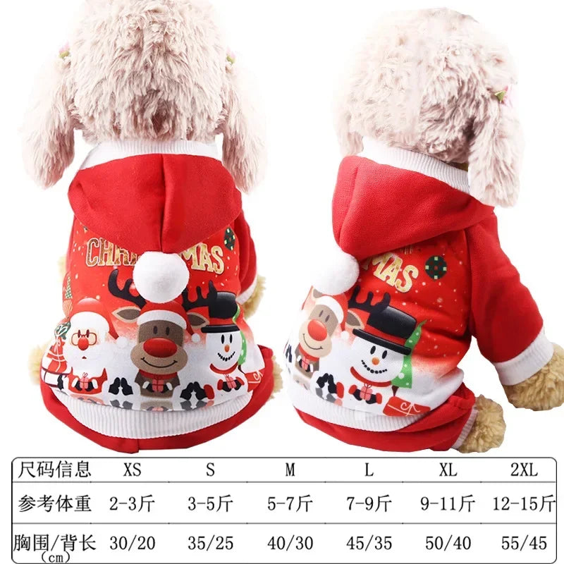 Christmas Pets Dressing Up Santa Funny Pet Clothes For Small Medium Large Dogs Winter Warm Dog Clothes Chihuahua Pug Yorkshire