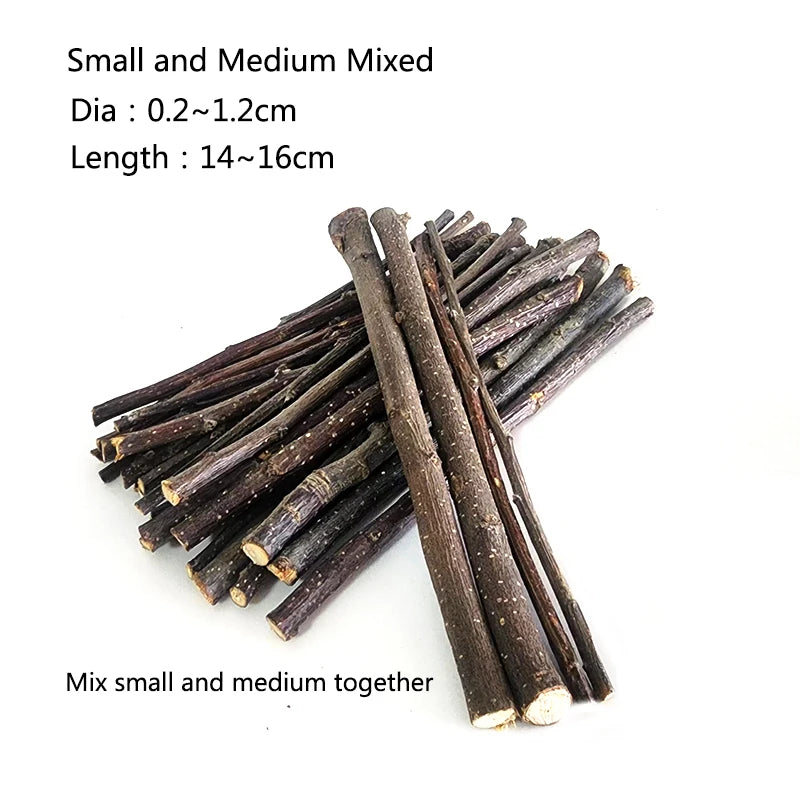 100/200/300/500g Hamster Rabbit Teeth Grinding Apple Tree Stick Minerals Molar Stone Toys for Chinchilla Hamster Pet accessories