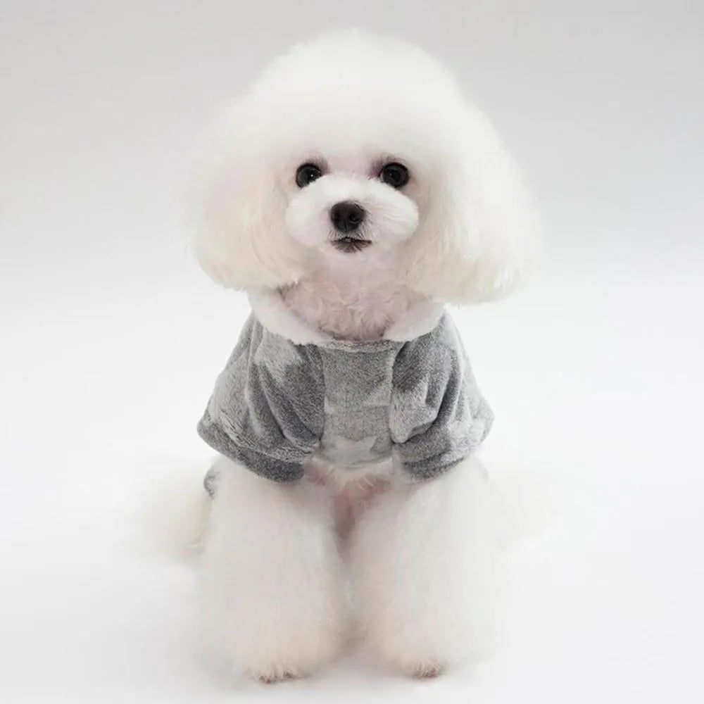 Soft Dog Pajamas Pjs Small Dogs Sweater Warm Doggy Winter Clothes Puppy Jumpsuit Flannel Onesie for Chihuahua Pet Cat Clothing