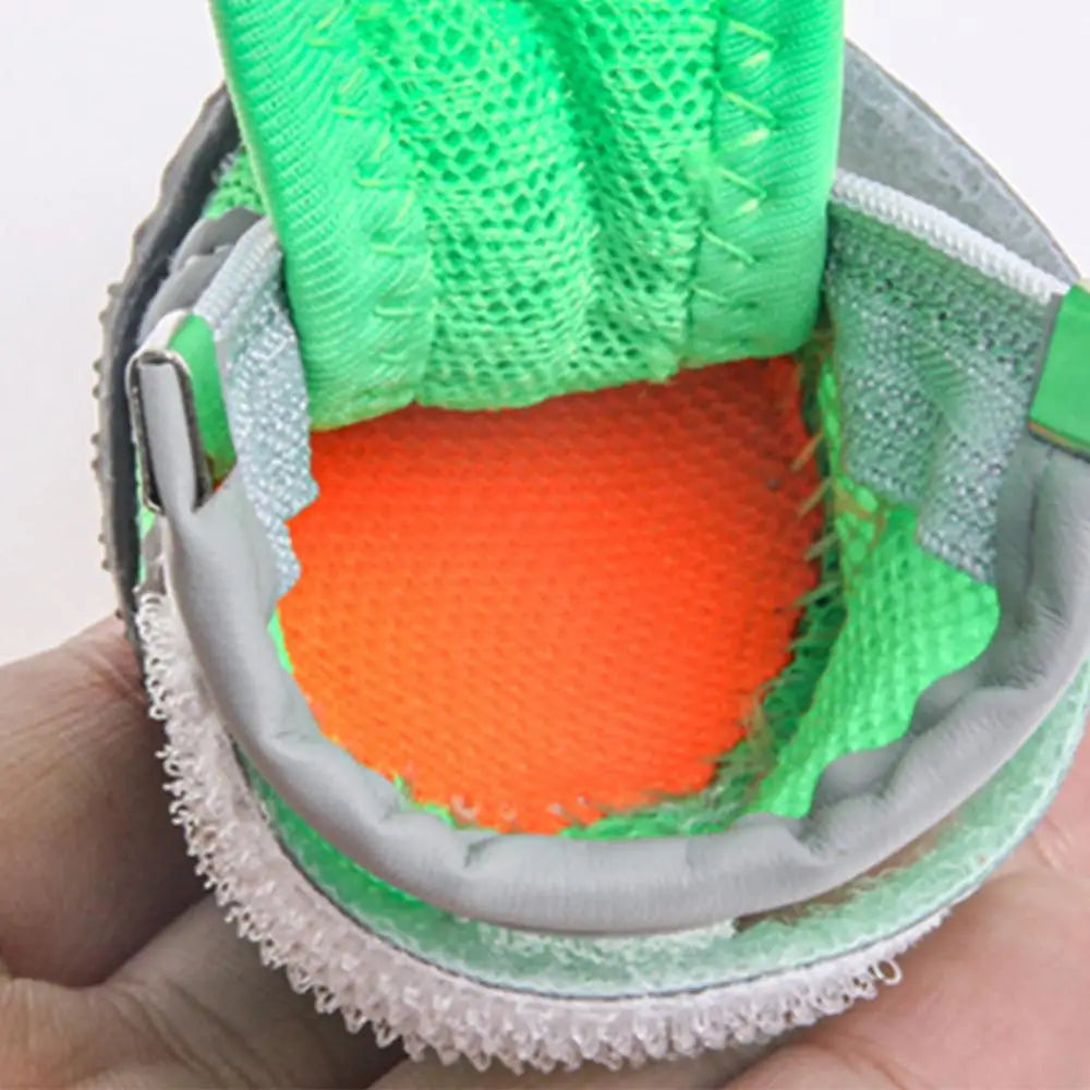 4PCS Dog Boots Dog Boots Paw Protector 5 Sizes Dog Boots With Rugged Rubber Sole Breathable Dog Boots Anti-slip For Summer