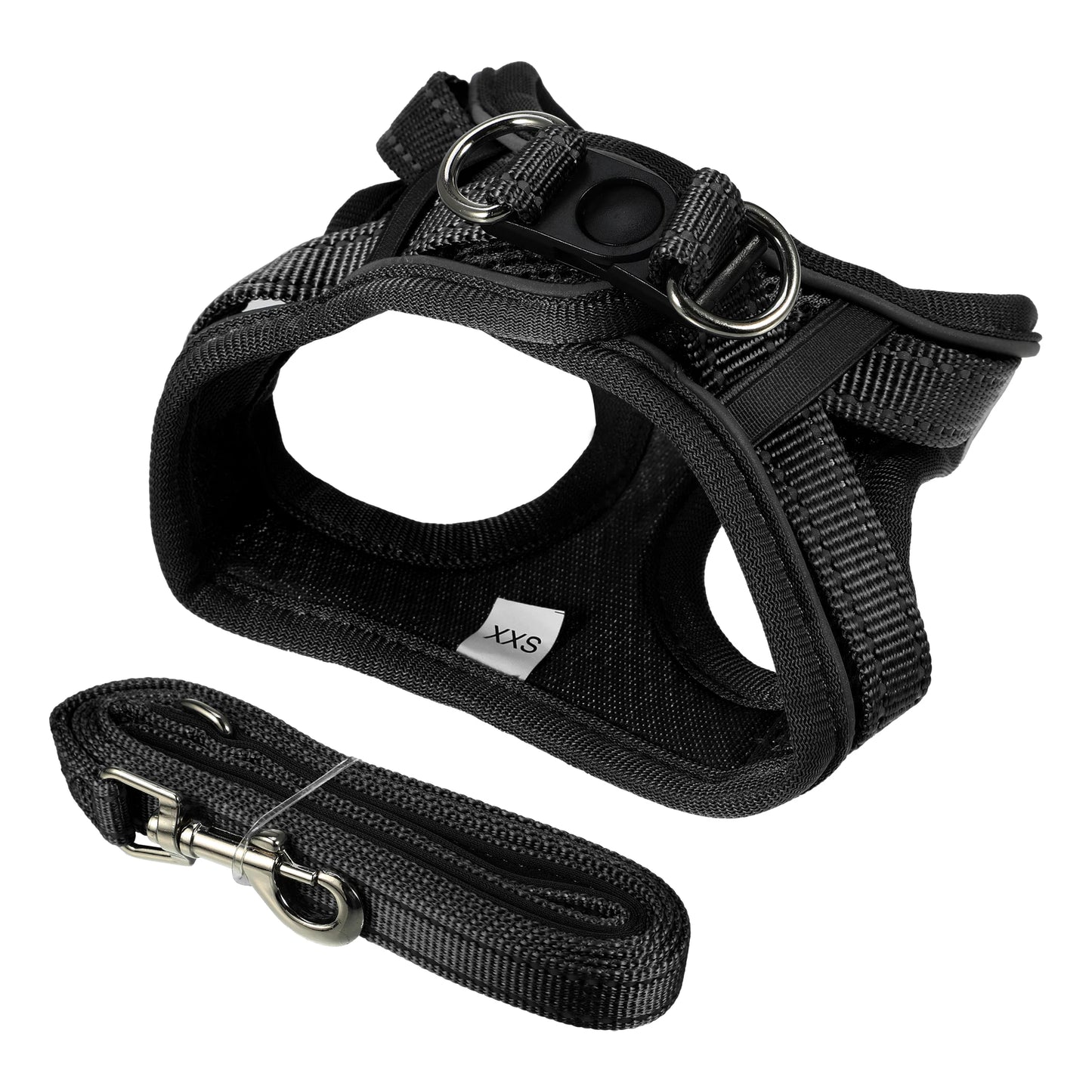 UXCELL Dog Harness Slip Lead Dog Leash 2pcs Sets Adjustable Dog Lead Step-in Puppy Pet Vest for Small Medium Dogs