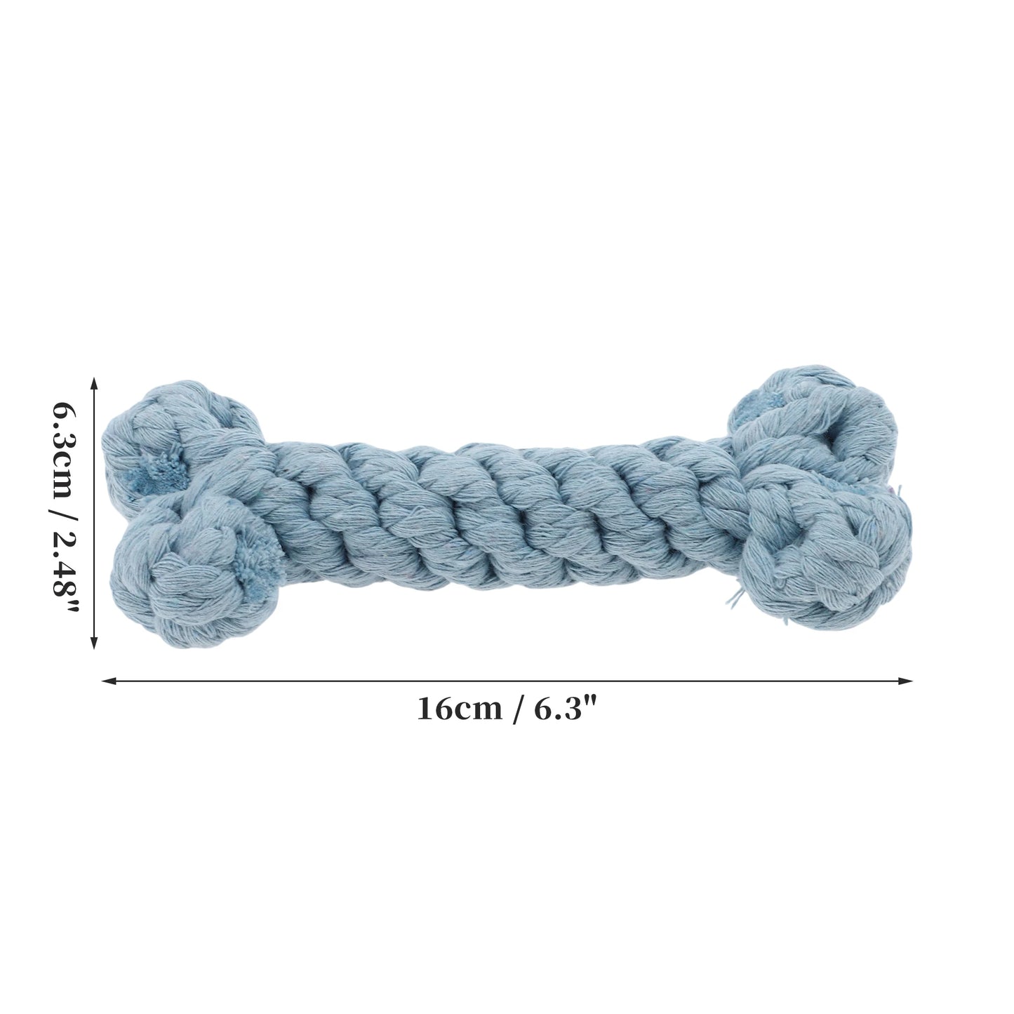 Uxcell Dogs Chew Toys Teeth Cleaning Cotton Rope Puppy Teethings Chewer Durable Braided Bite Resistant Chewing Doll Pet Supplies