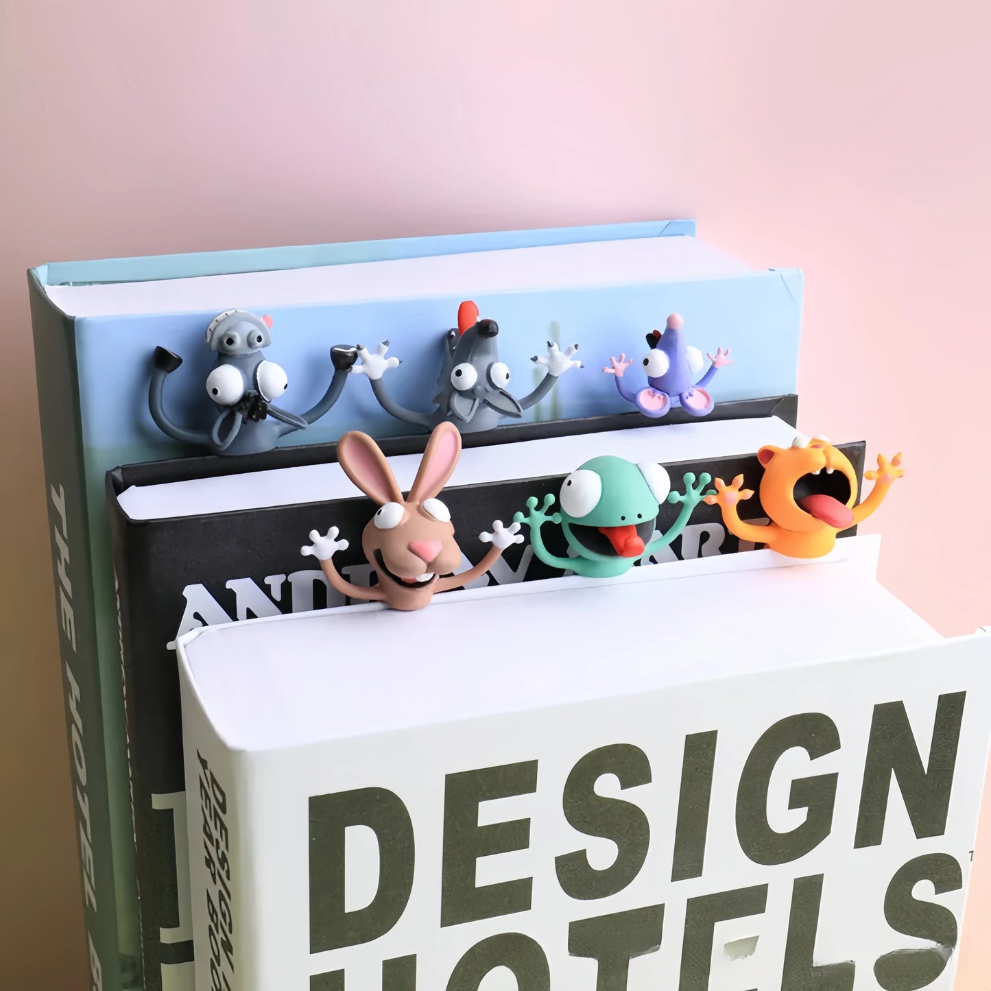 3D Animal Bookmark Original PVC Creative Text Create Cute Funny Cat Stationery