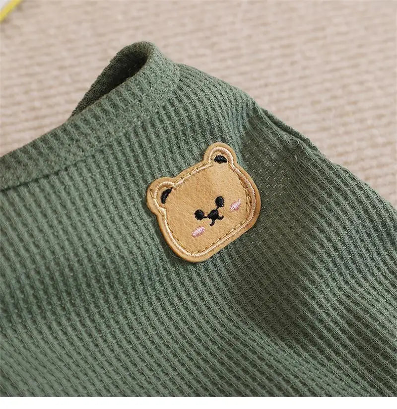 1pc Green Bear Vest Pet Dog Clothes Cat Solid T-shirt Clothing Dogs Thin Small Fashion Chihuahua Summer Breathable