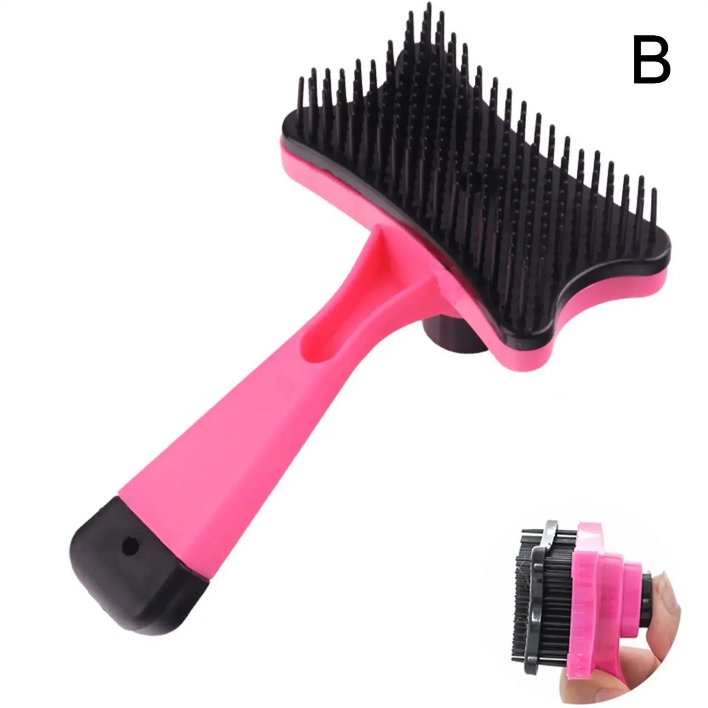 Pet Hair Removal Comb Cat Self Cleaning Brush Hair Tools Grooming Pet Accessories Puppy Cleaning Scraper Comb Remover Dog C S1I1