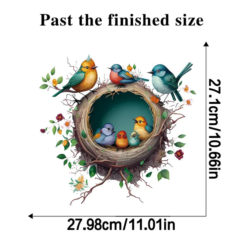 1pc Branch Bird Wall Stickers - Home Decor for Bedroom Living Room and Kindergarten