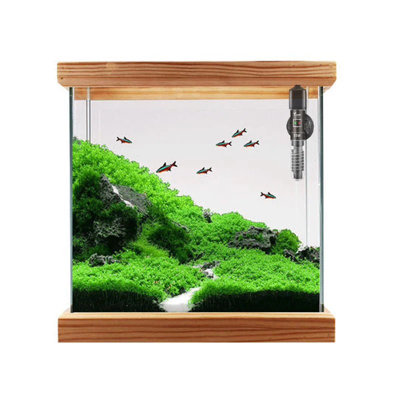 220v ~240v Aquarium Temperature Thermostat Heater Rod 25W Mini Constant Temperature Heating Submersible Fish Tank Water Heat