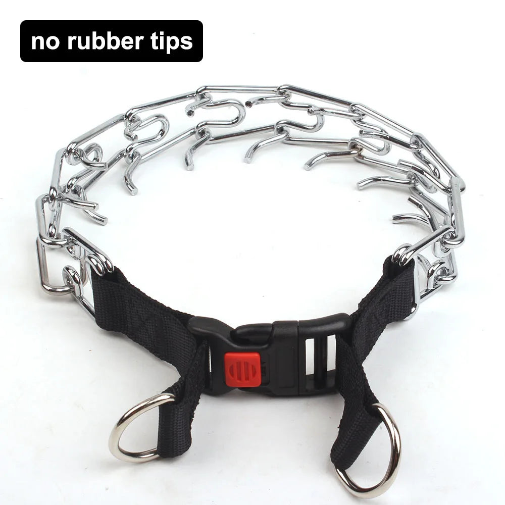 Strong Dog Prong Collar for Dogs Adjustable Detachable Dog Training Collar with Quick Release Buckle for Small Medium Large Dogs