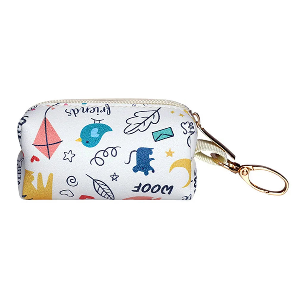 Pet Dog Poop Bag Dispenser Dog Waste Poop Bag Holder Leash Attachment Adjustable Travel Garbage Bag Dispenser Pet Cleaning Tools