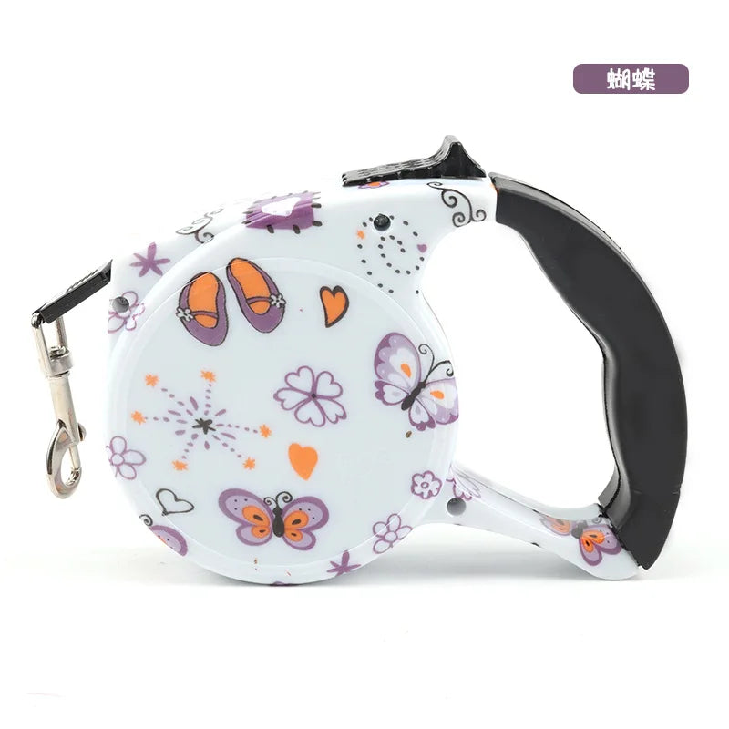 5m Durable Dog Leash Automatic Retractable Nylon Dog Lead Extending Puppy Walking Leads for Small Dog Chihuahua Pug Pet Supplies