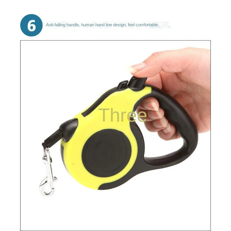 Pet automatic leash 3/5 meters, convenient for walking dogs, firm and not easy to break free, suitable for both cats and dogs