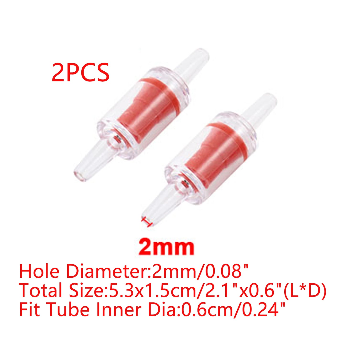 UXCELL Aquarium Air Pump Check Valve Fish Tank One-way Check Valve Tracheal Hose Pipe Carbon Dioxide System Accessories