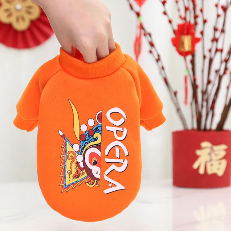 2023 New Dog Clothes Winter Warm Dog Clothes Christmas Tree Elk Dog Coat Puppy Clothing Hoodies For Small Dogs Yorkshire Outfit