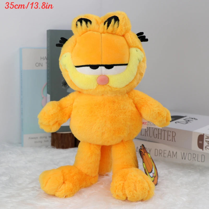 Original GARFIELD FAMILY Kawaii Soft Plush Toys Cute Cartoon Garfield Cat Odie Stuffed Animals Peluche Dolls Birthdays Gifts Kid