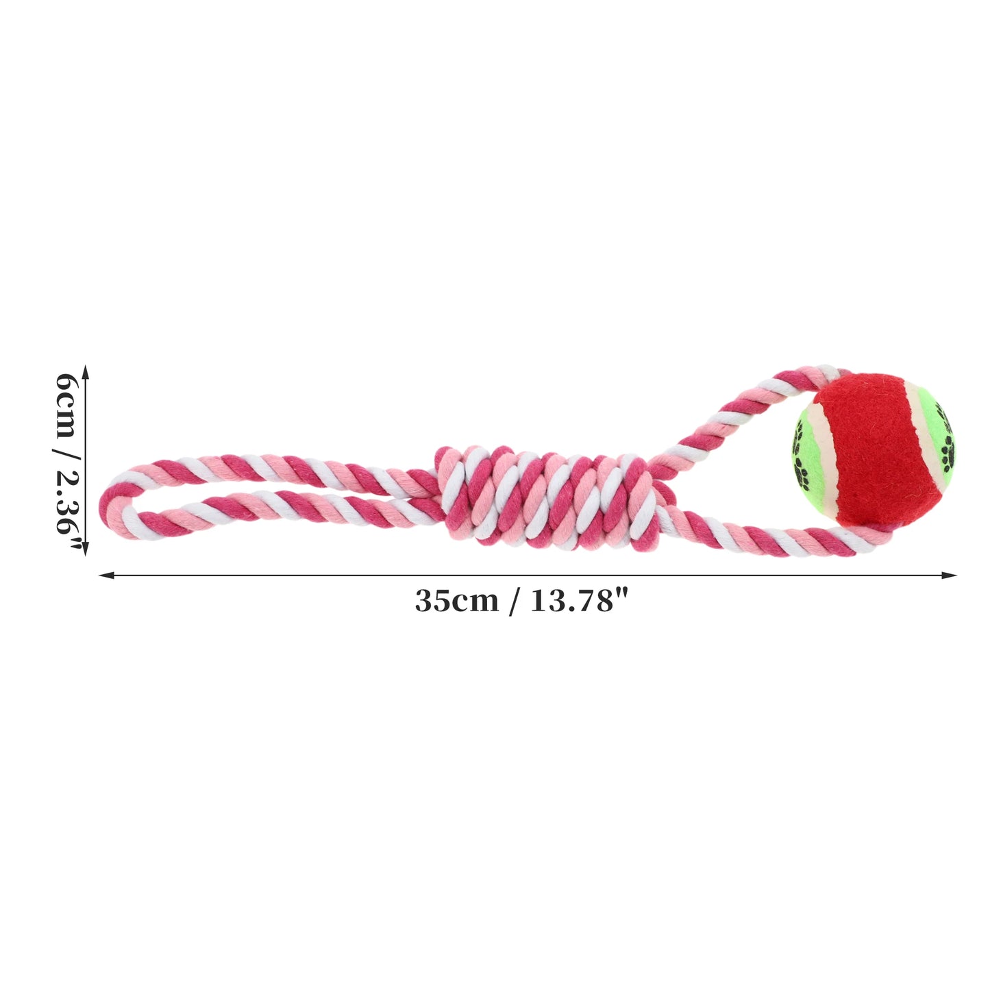 UXCELL Dog Chew Toys Knots Shape Braided Cotton Teeth Cleaning Rope Casual Puppy Bite-resistant Chewing Rope Pet Products