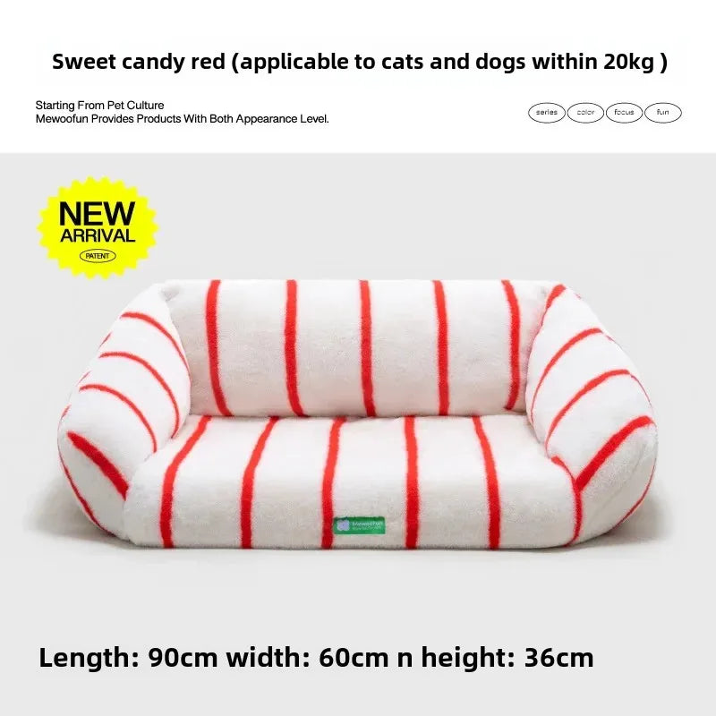 Kennel Pet Sofa Winter Warm Dog Sofa Cat Nest Cat Sofa Large Kennel Bed Removable and Washable