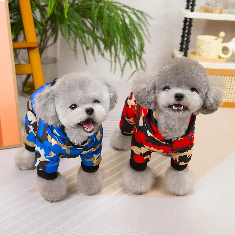 Waterproof Dog Coat Winter Warm Jacket for Small Dogs Reflective Cat Clothes Puppy Chihuahua Jumpsuit French Bulldog Pet Outfits