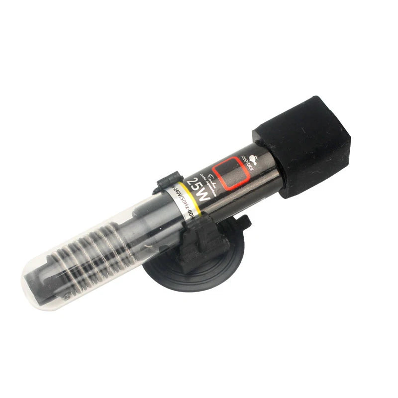220v ~240v Aquarium Temperature Thermostat Heater Rod 25W Mini Constant Temperature Heating Submersible Fish Tank Water Heat