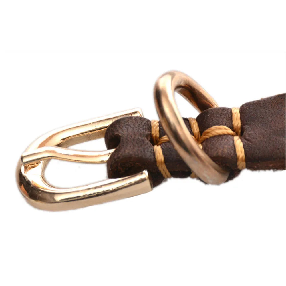 Soft Real Leather Puppy Collar Genuine Leather Dog Collar for Small Dogs and Cats Adjustable Pet Collar for Doggy Terrier Yorkie