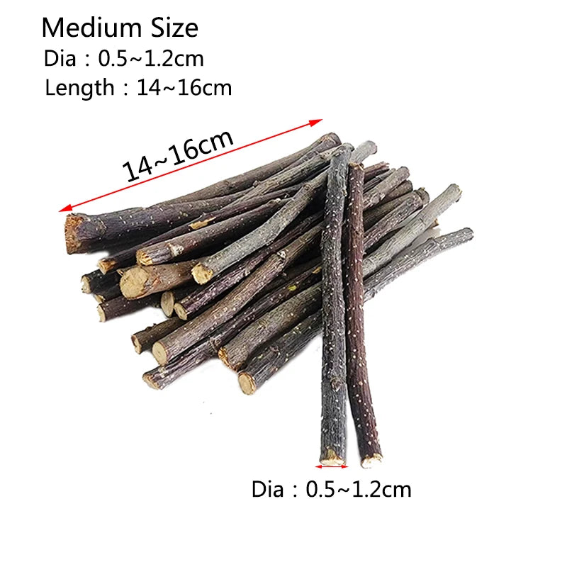 100/200/300/500g Hamster Rabbit Teeth Grinding Apple Tree Stick Minerals Molar Stone Toys for Chinchilla Hamster Pet accessories