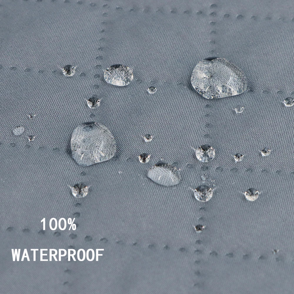 Waterproof Dog Bed Cover Gray Pet Blanket with Anti-Slip Back for Furniture Bed Couch Sofa Reversible Pet Sofa Cover Mattress