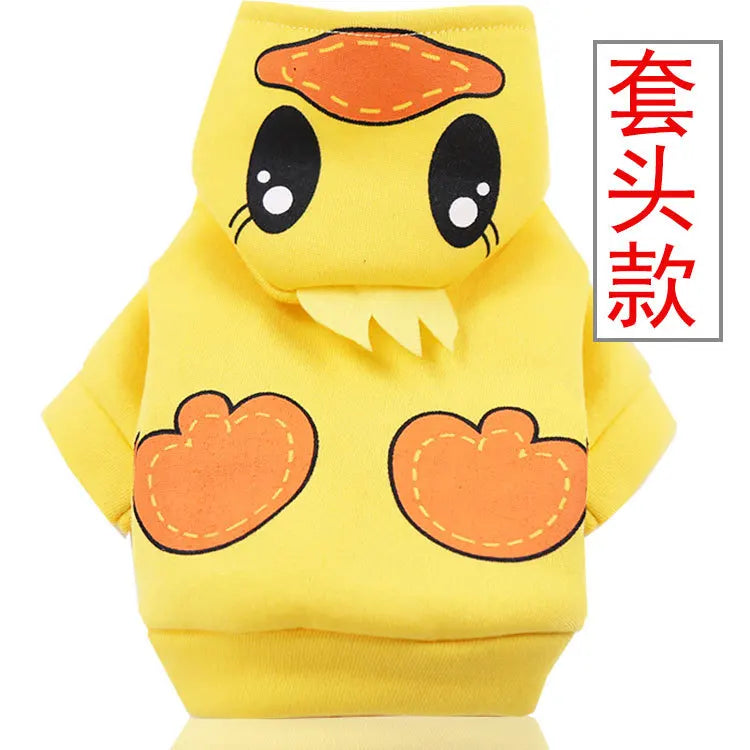 New Dog Clothes Autumn Winter Pet Products Pets Coats Soft Cotton Hoodies For Small Dogs Chihuahua Clothes Cartoon Pet Outfit
