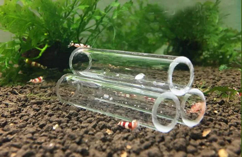 Glass Acrylic Aquarium Decoration Fish Shrimps Shelter House Pottery Scorpion House Canister Simulation Stone Fish Tank Ornament
