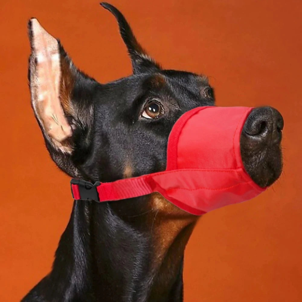 Durable Dog Nylon Muzzle Adjustable Breathable Mouth Muzzle for Dogs Anti Biting Chewing Dog Mouth Mask Pet Training Accessories