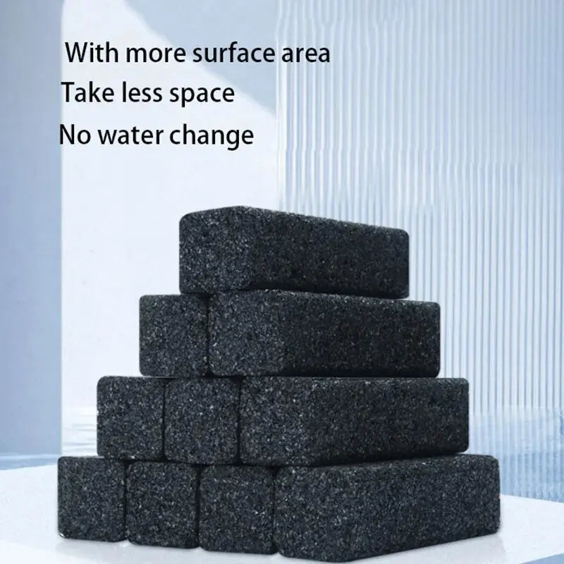 4/6/10Pcs Aquarium Filter Activated Carbon Ceramic Biochemical House Media Fish Tank Accessories For Aquarium Water Cleaning
