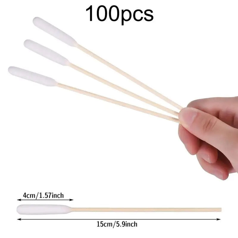 100pcs Pet Dog Ear Cleaner Cotton Buds Dog Ear Cleaner Cotton Swab Sticks Swab Sticks For Cat Pets Cleaning Supplies
