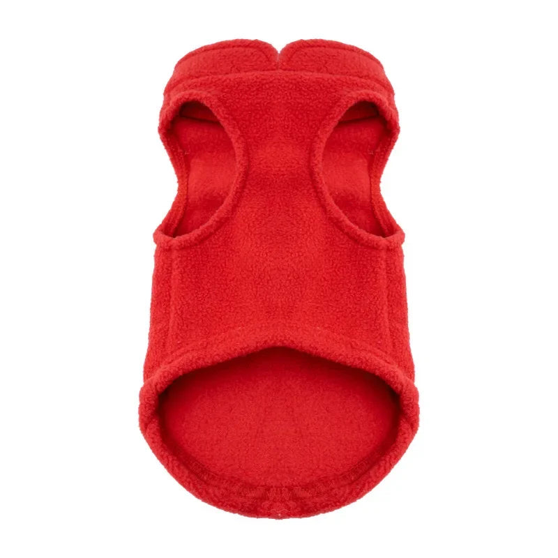 Soft Fleece Dog Clothes for Small Dogs Pull Ring Design Spring Autumn Winter Warm Pet  Pullover French Bulldog Jacket Pug Coats