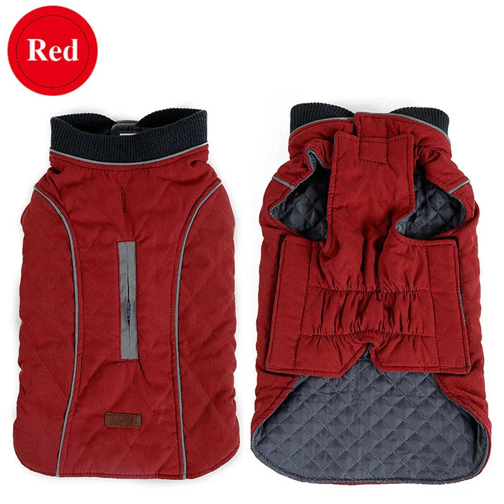 Retro Style French Bulldog Pet Coat Jacket Winter Warm Big Dog Clothes for Medium Large Dogs Pug Bull Terrier mascotas Clothing