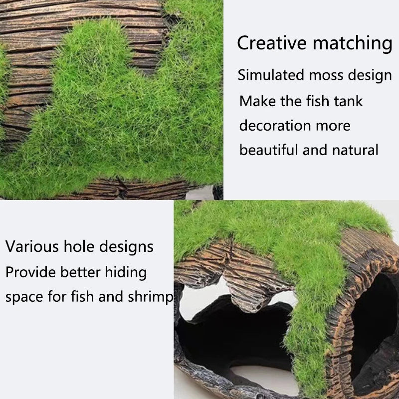 1Pcs Artificial Aquarium Decoration Shelter Ornament Cask Decor Resin Landscaping House for Fish Accessories for Aquarium Stuff