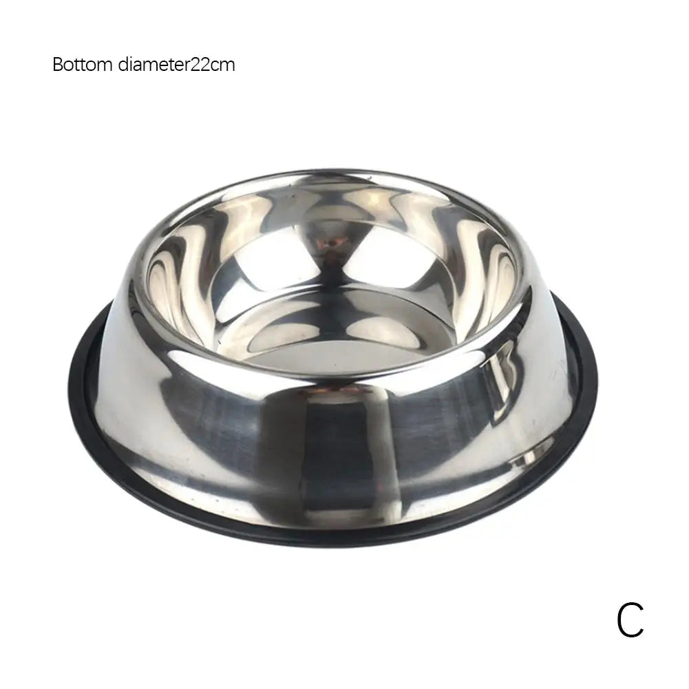 Stainless Steel Dog Bowls pink, Food and Water Non Slip Anti Skid Stackable Pet Puppy Dishes for Small, Medium and Large Dogs