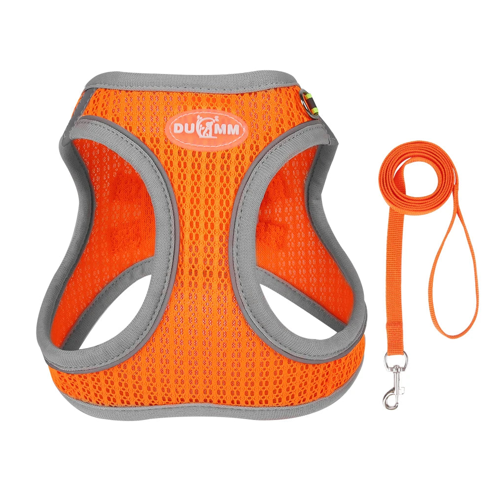 Summer Pincher Puppy Dog Vest Harness for Small Dogs High Quality Pet Harnesses and Leash Set Pomeranian Poodle mascotas Chain
