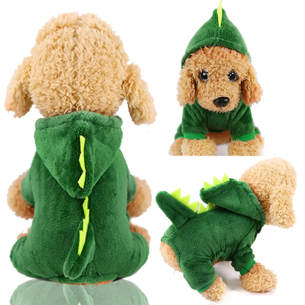 Pet Dog Soft Warm Jumpsuits Clothing for Dogs Pajamas Fleece Small Puppy Coat Pet Outfits Hoodie Clothing Cats Clothes Christmas