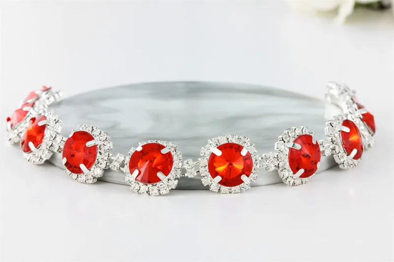 Adjustable Necklace Accessories for Dogs Cats, Bling Rhinestones Crystal Collar Party Wedding Princess Necklace for Small Breeds