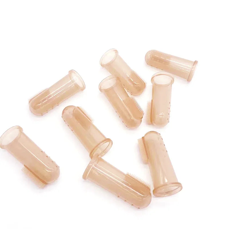 1Pcs Dog Pet Finger Toothbrush Dog Toys Environmental Protection Silicone Glove For Dogs Cats Teeth Cleaning Pet Accessories