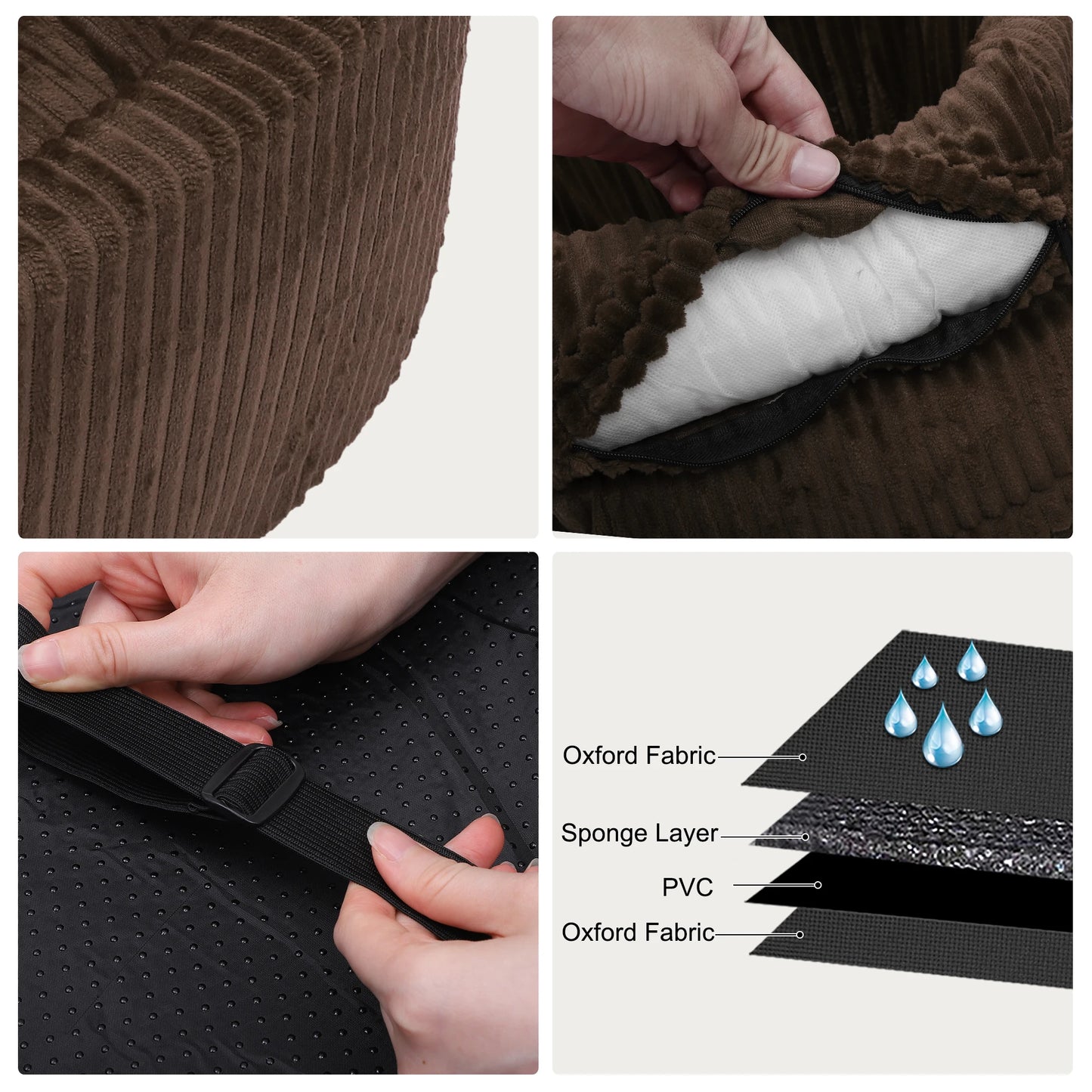 UXCELL Dog Car Seat Bags Hammock Pet Carriers Bed Car Rear Back Seat Protector Mat Carrier Bottom Travel Safety Accessories